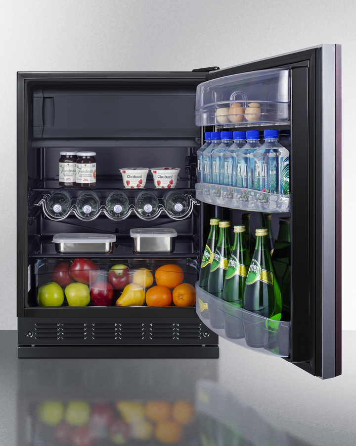 24" Wide Refrigerator-Freezer (Panel Not Included) CT66BK2SSRSIF