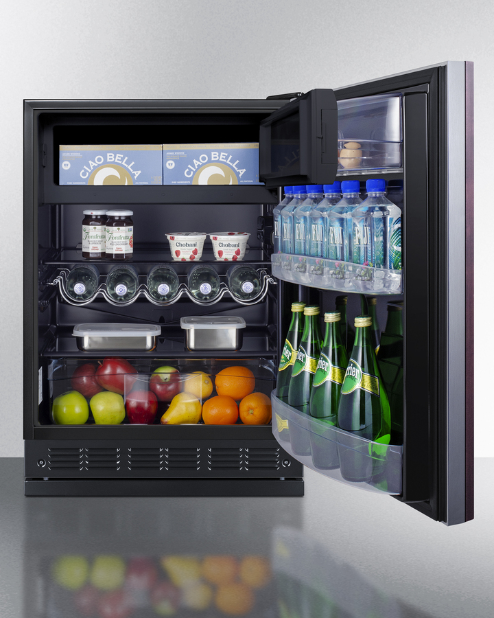 24" Wide Refrigerator-Freezer (Panel Not Included) CT66BK2SSRSIF