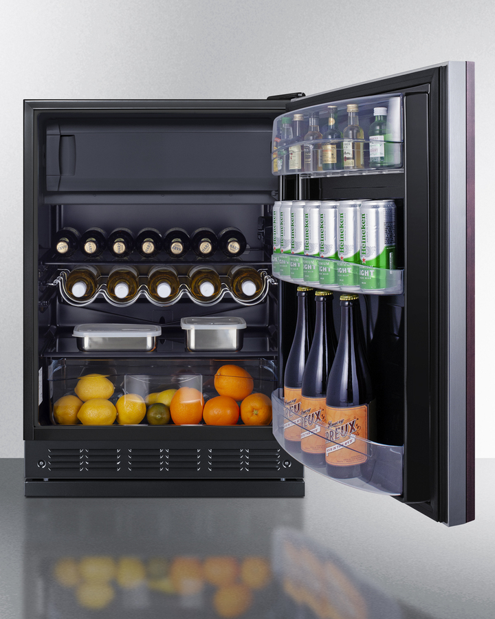 24" Wide Refrigerator-Freezer (Panel Not Included) CT66BK2SSRSIF