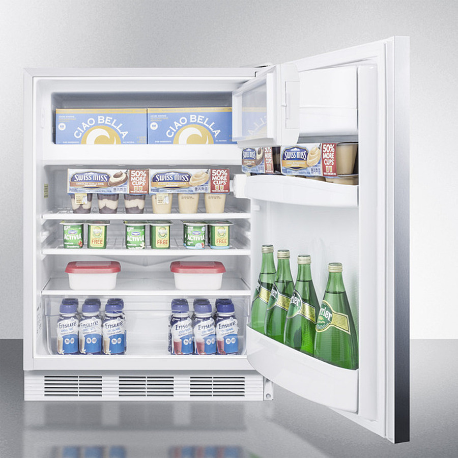 24" Wide Built-In Refrigerator-Freezer, ADA Compliant CT66LWBISSHHADA