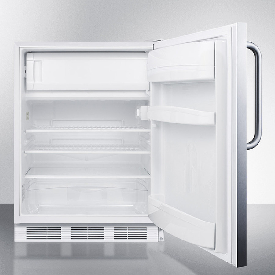 24" Wide Refrigerator-Freezer, ADA Compliant CT66LWSSTBADA