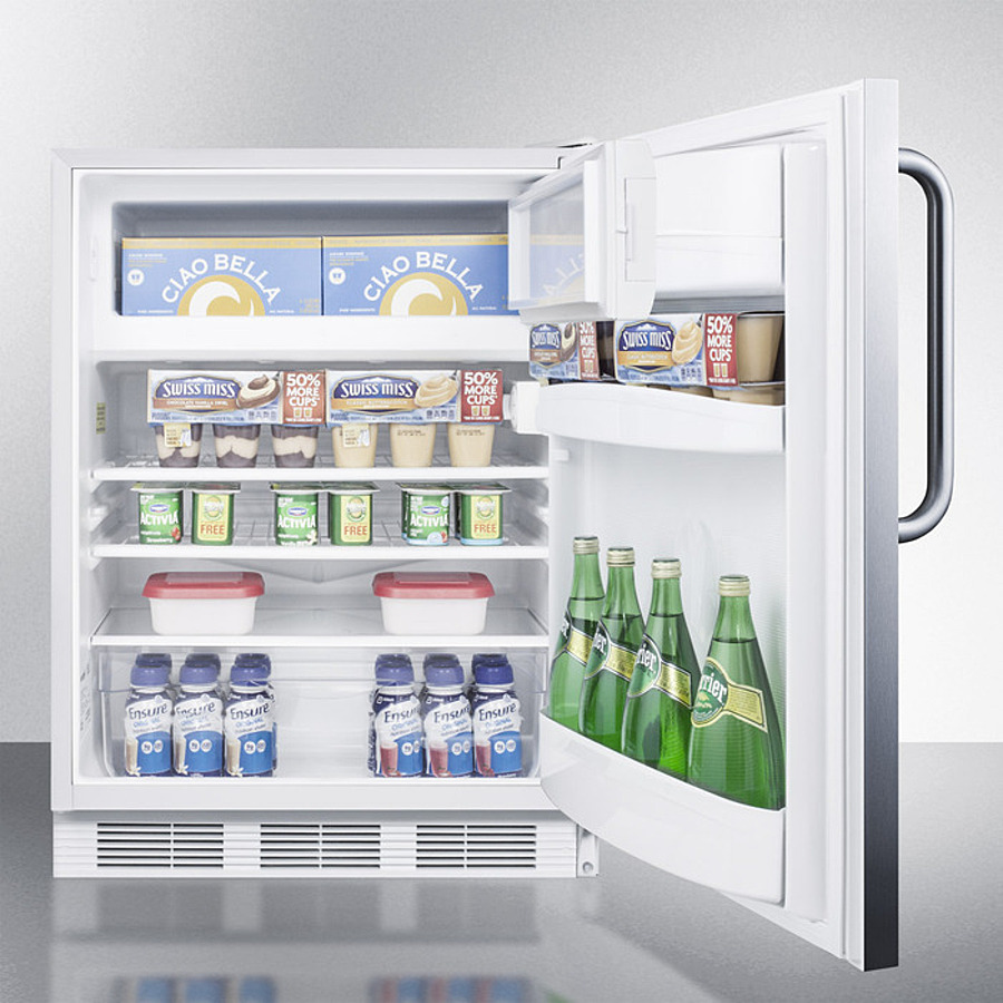 24" Wide Refrigerator-Freezer, ADA Compliant CT66LWSSTBADA