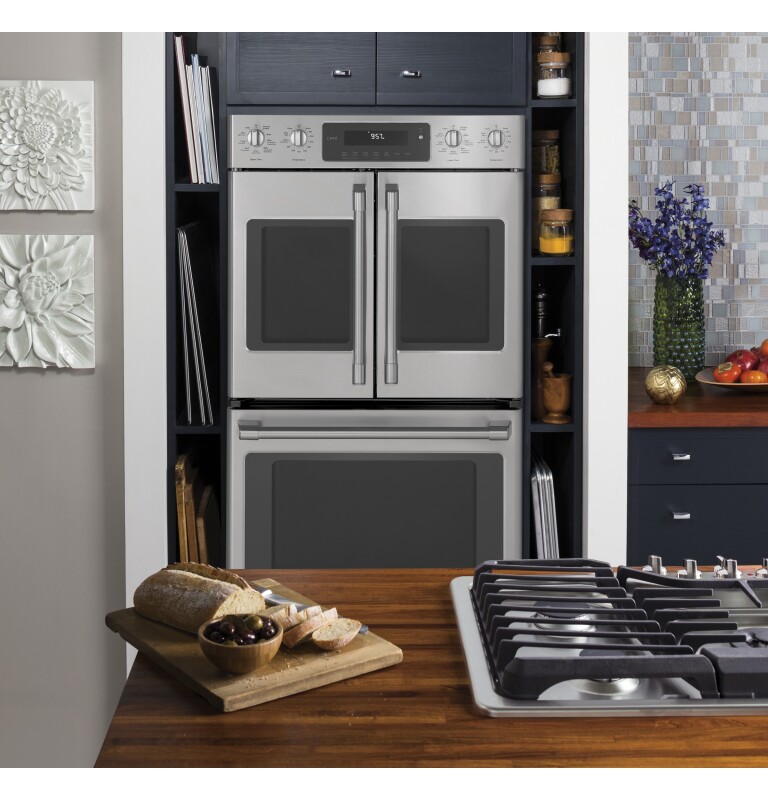 Café Series 30" Built-in Double Convection Wall Oven CT9570SLSS