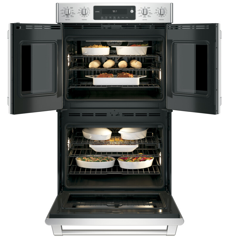 Café Series 30" Built-in Double Convection Wall Oven CT9570SLSS