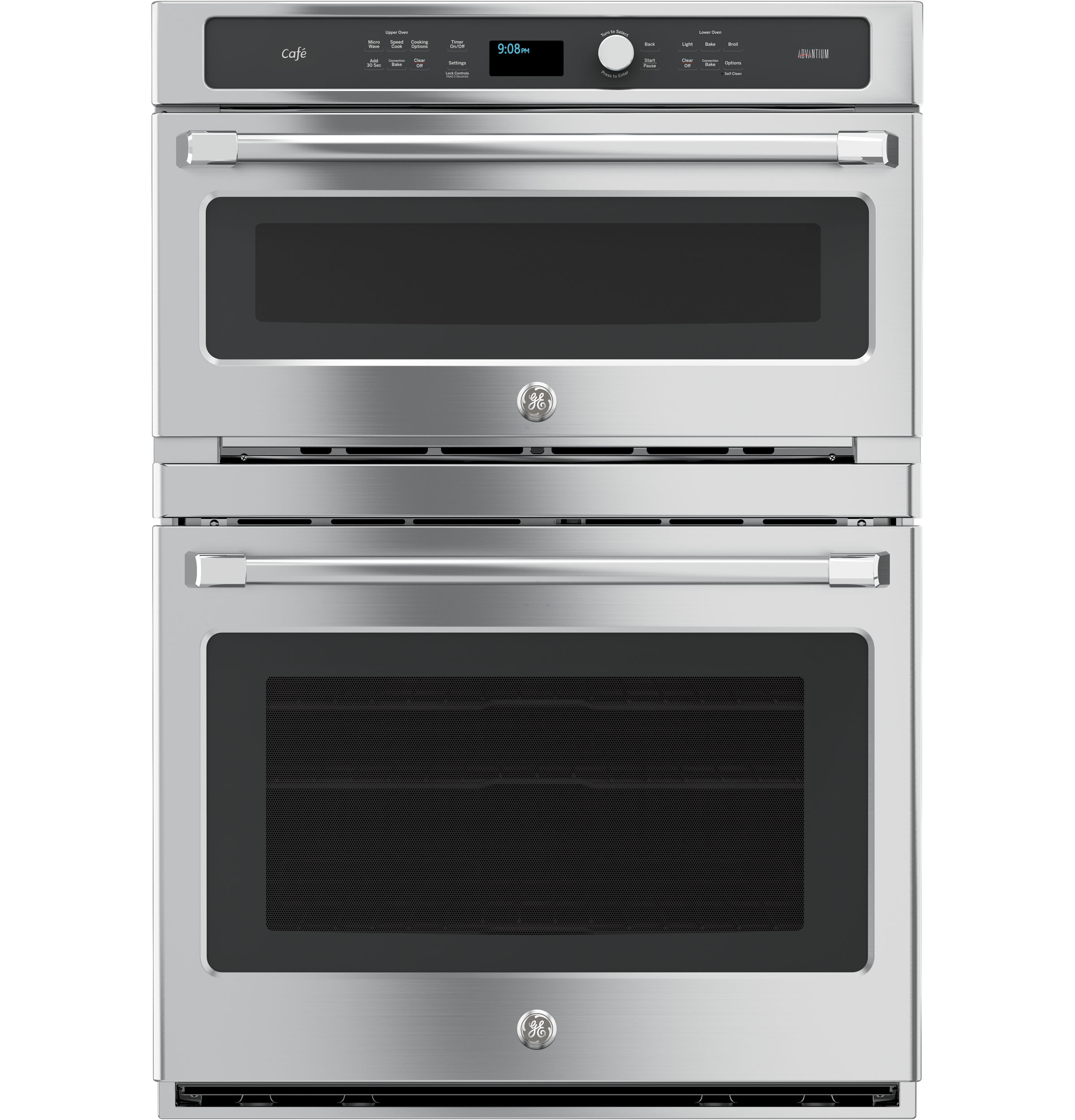 Café Series 30 In. Combination Double Wall Oven With Convection And Advantium Technology CT9800SHSS