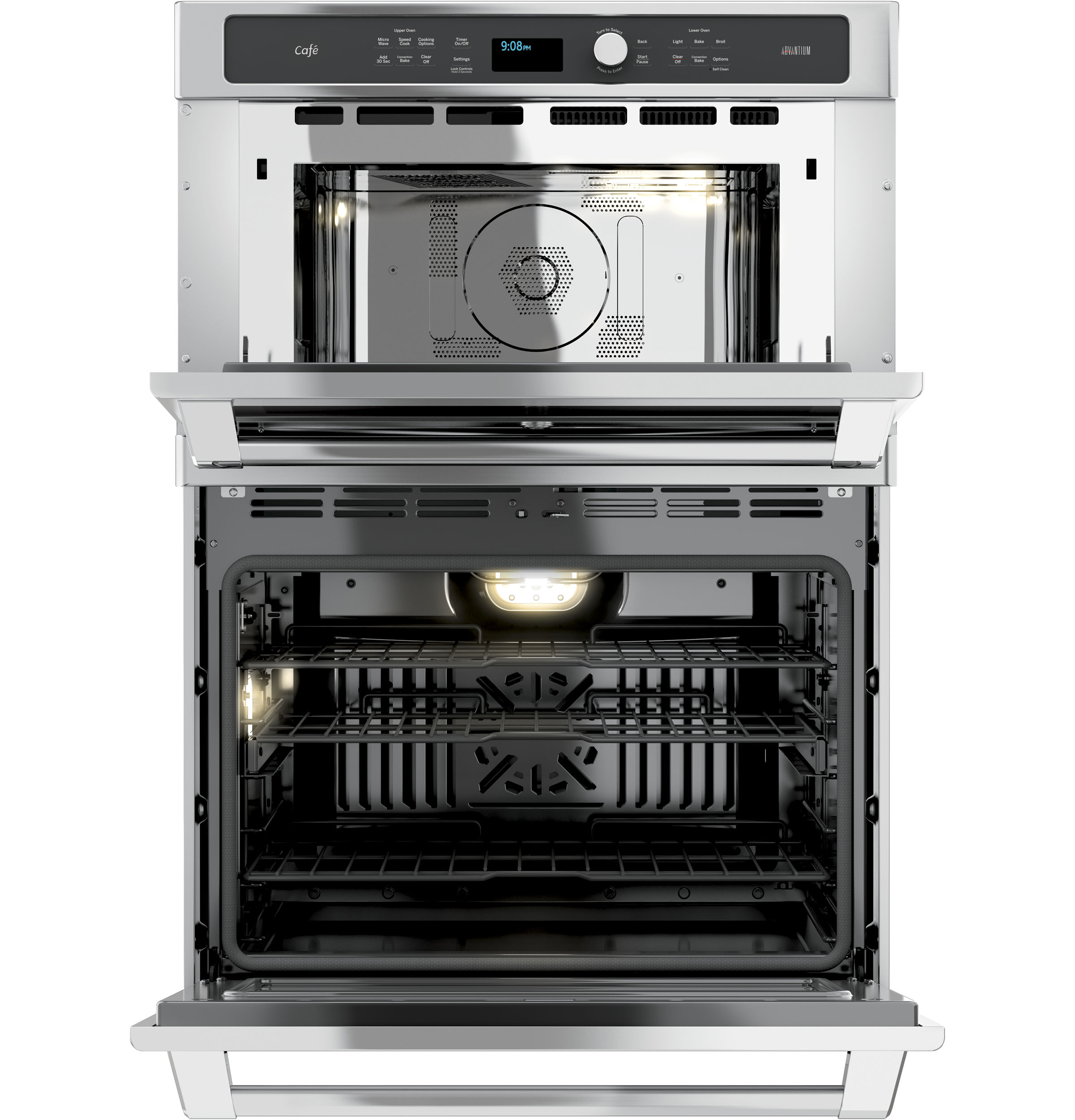 Café Series 30 In. Combination Double Wall Oven With Convection And Advantium Technology CT9800SHSS