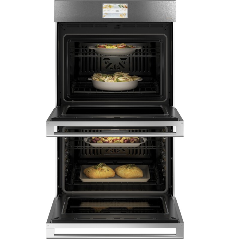 Café 30" Smart Double Wall Oven With Convection In Platinum Glass CTD70DM2NS5