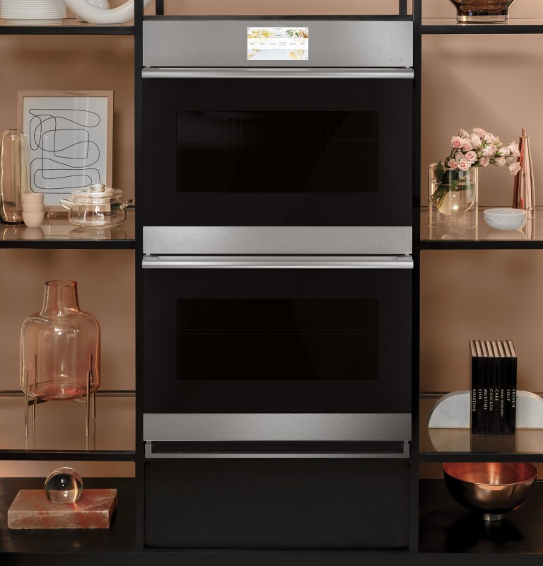Café 30" Smart Double Wall Oven With Convection In Platinum Glass CTD70DM2NS5
