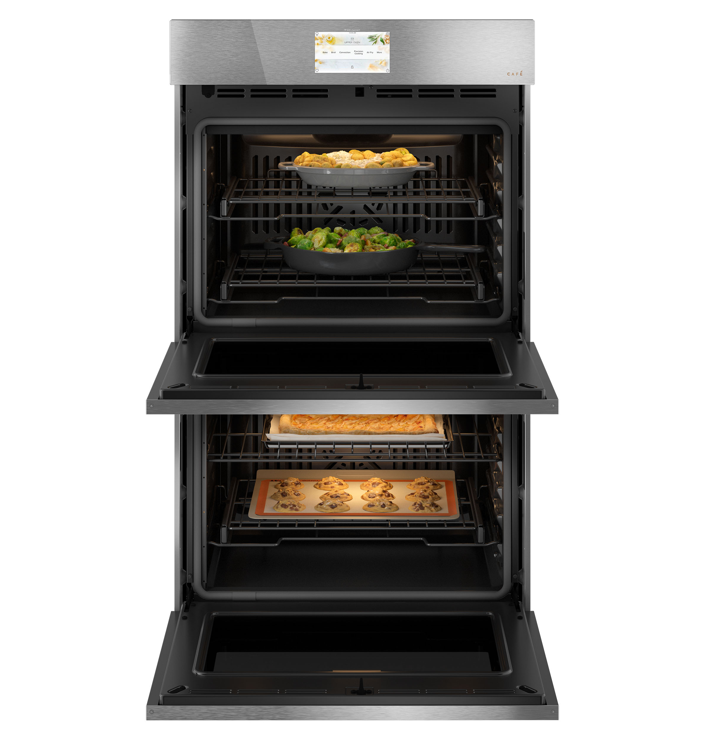CAFÉ™ 30" Smart Built-In Convection Double Wall Oven in Platinum Glass view 26