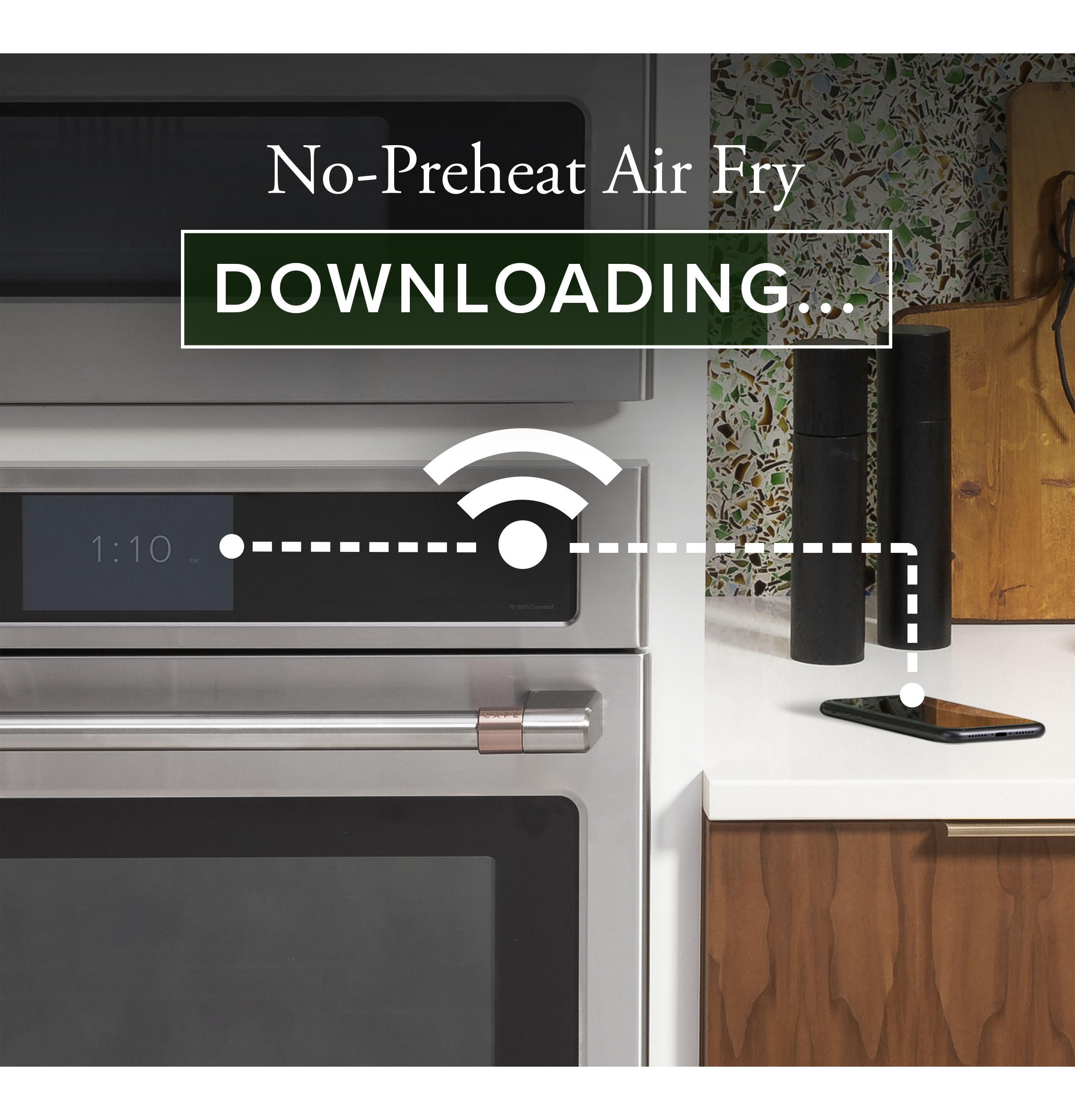 CAFÉ™ 30" Smart Built-In Convection Double Wall Oven in Platinum Glass view 18