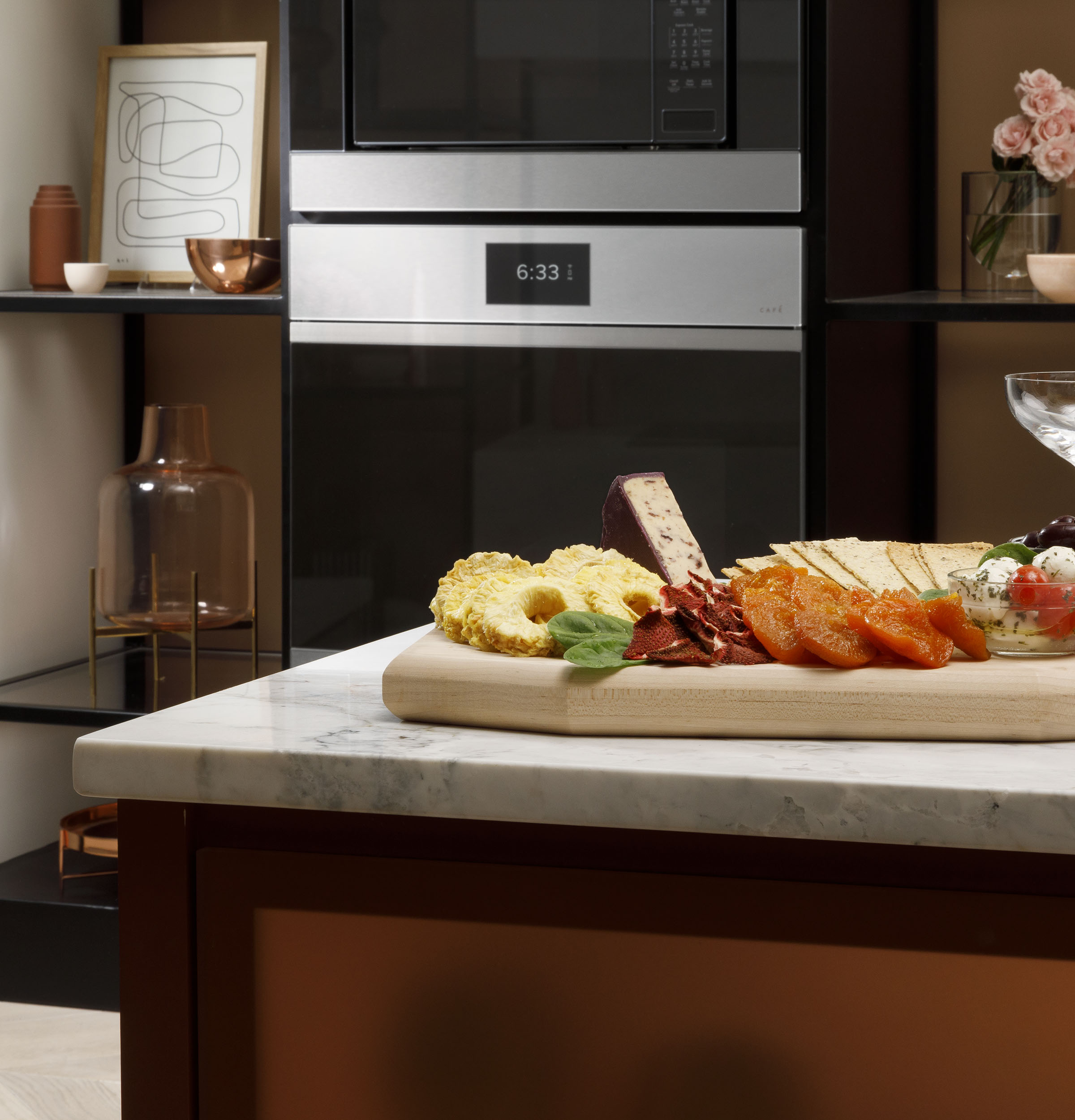 CAFÉ™ 30" Smart Built-In Convection Double Wall Oven in Platinum Glass view 2