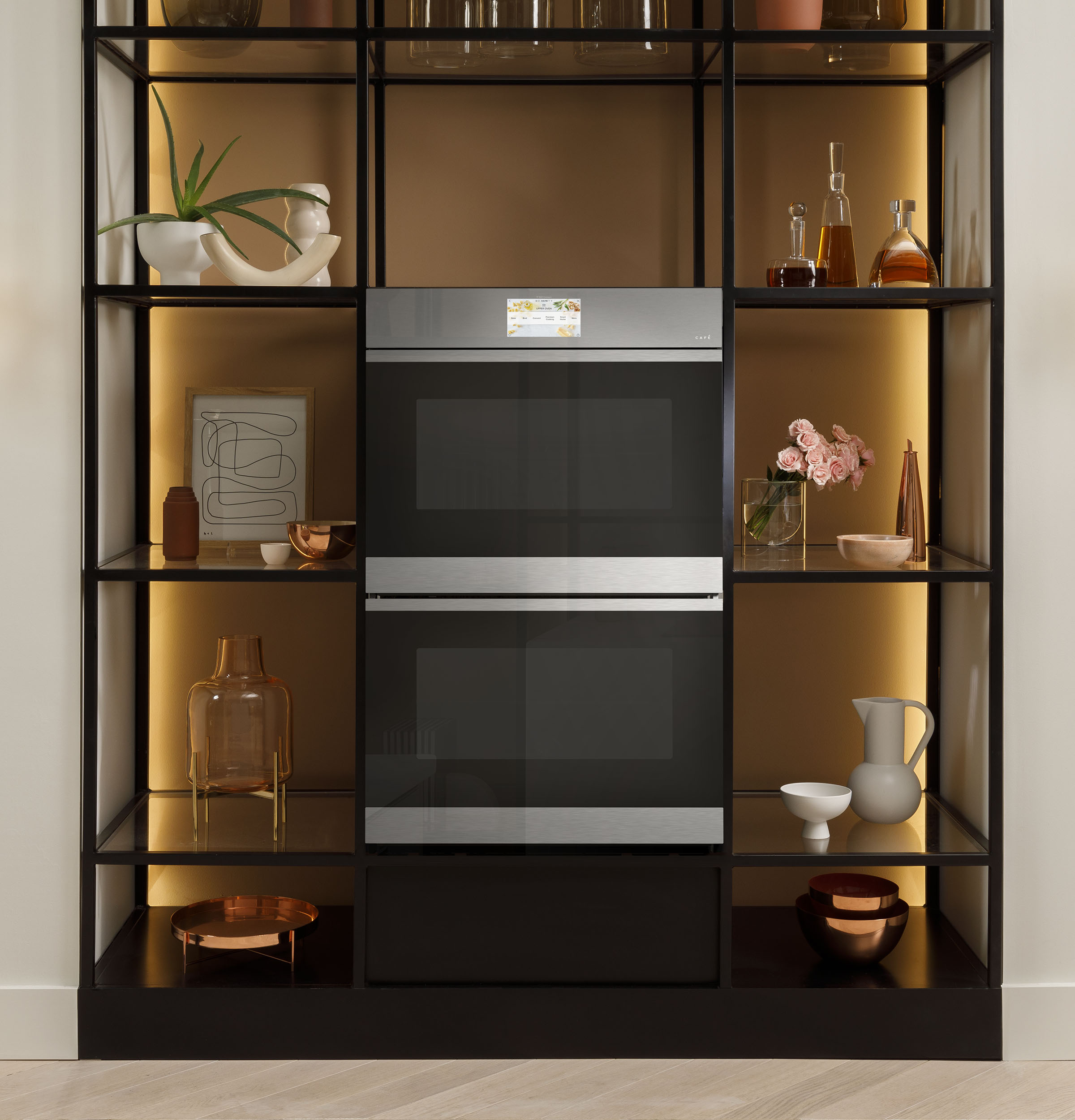 CAFÉ™ 30" Smart Built-In Convection Double Wall Oven in Platinum Glass view 10