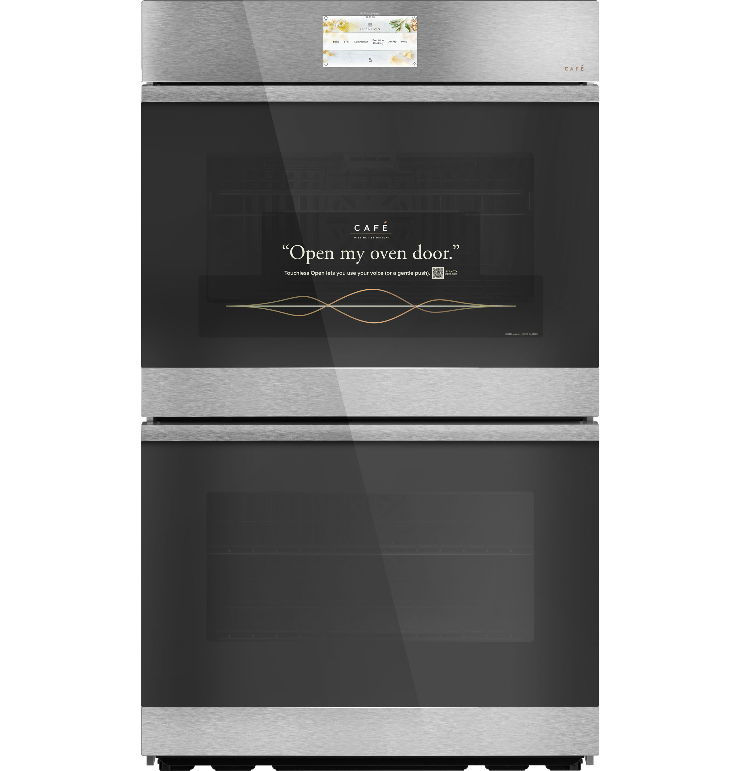 CAFÉ™ 30" Smart Built-In Convection Double Wall Oven in Platinum Glass view 9
