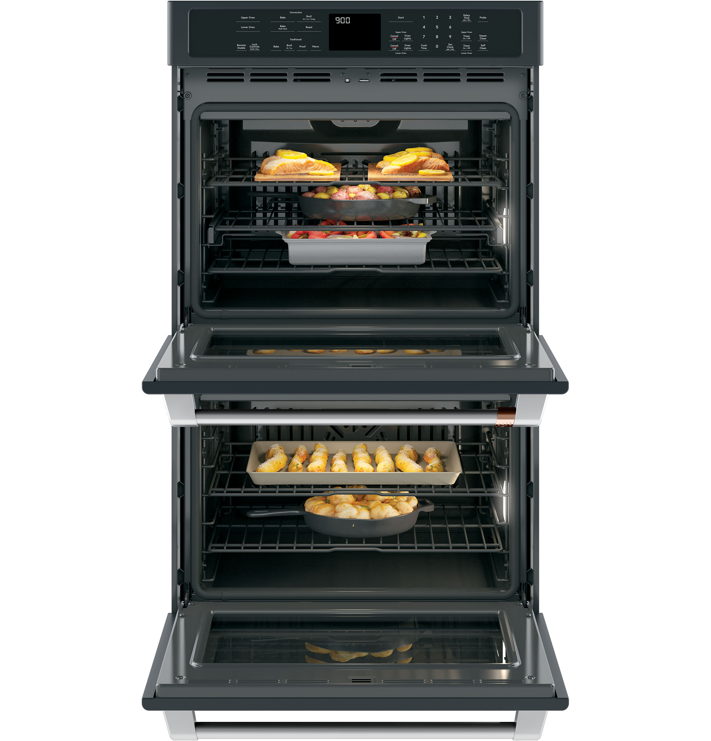 Café 30" Smart Double Wall Oven With Convection CTD90DP3MD1