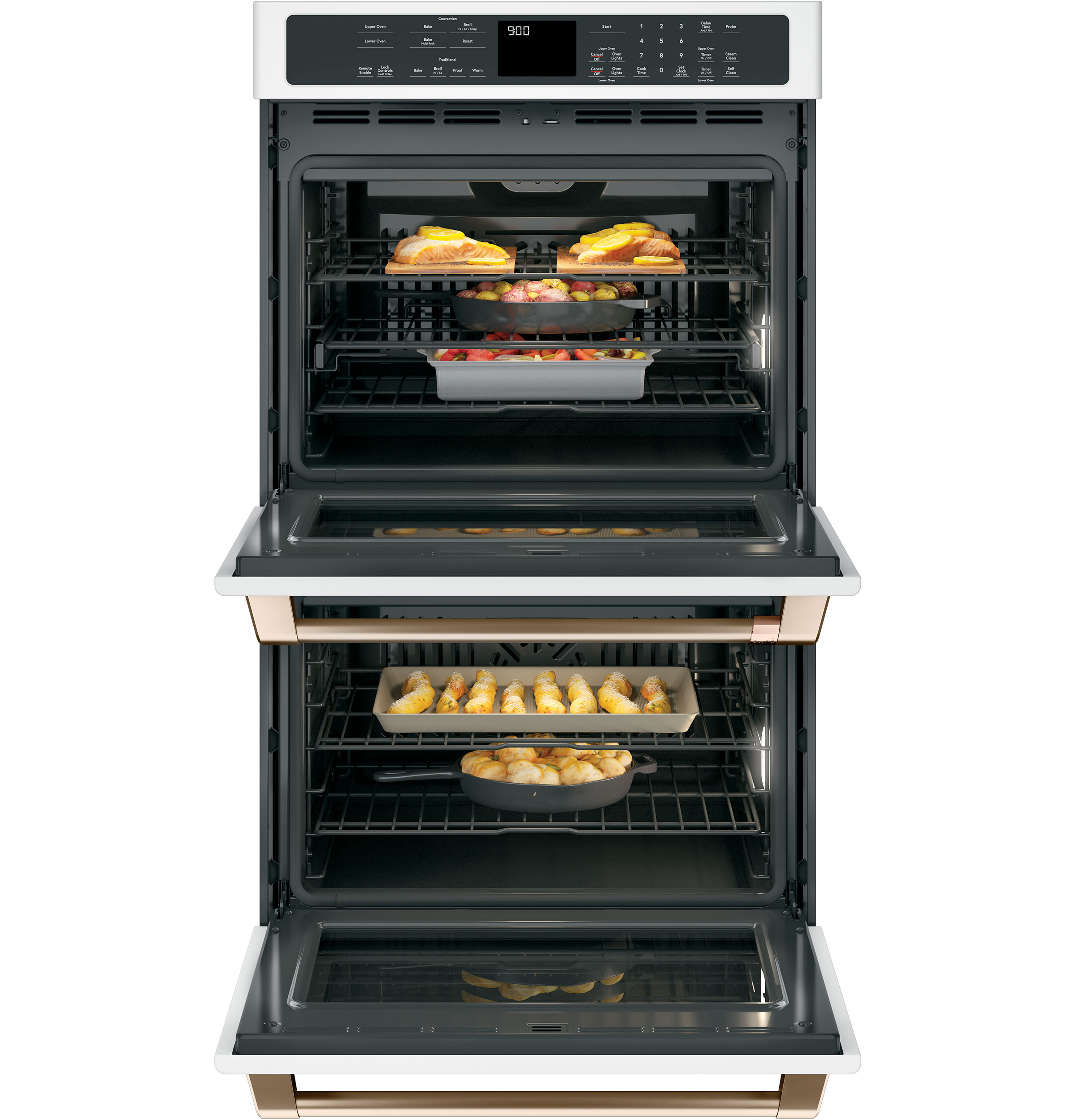 Café 30" Smart Double Wall Oven With Convection CTD90DP4MW2