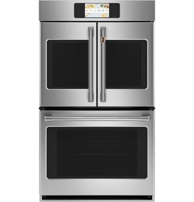 Cafe Professional Series 30" Smart Built-In Convection French-Door Double Wall Oven Stainless Steel CTD90FP2NS1 Picture 1