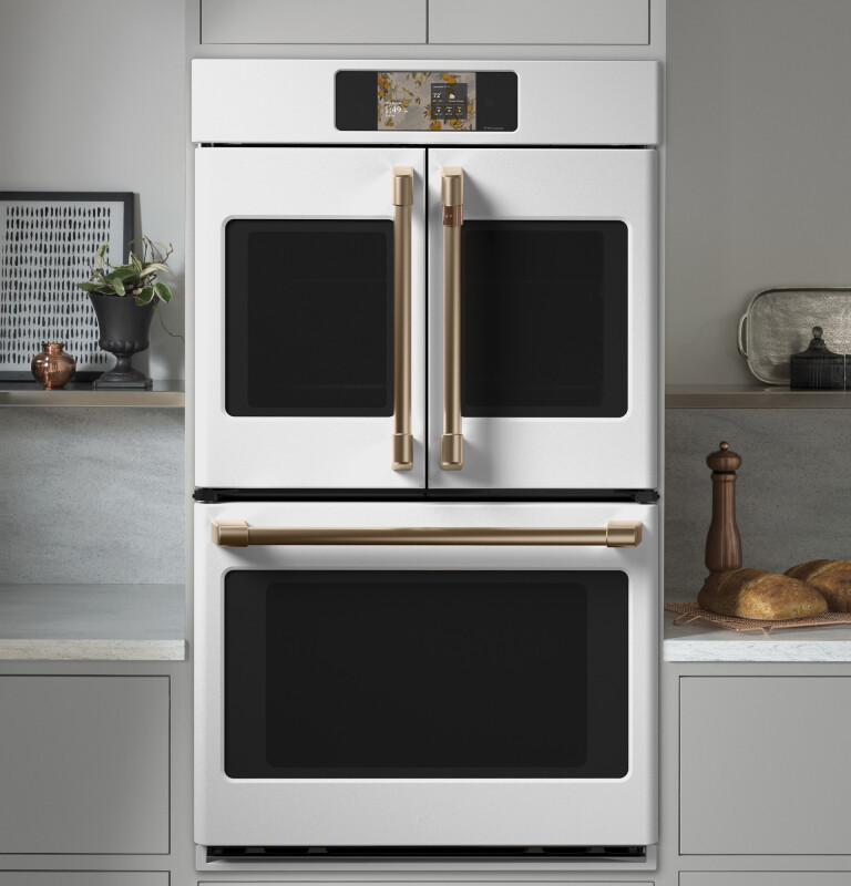 Café Professional Series 30" Smart Built-in Convection French-door Double Wall Oven CTD90FP4ZW2