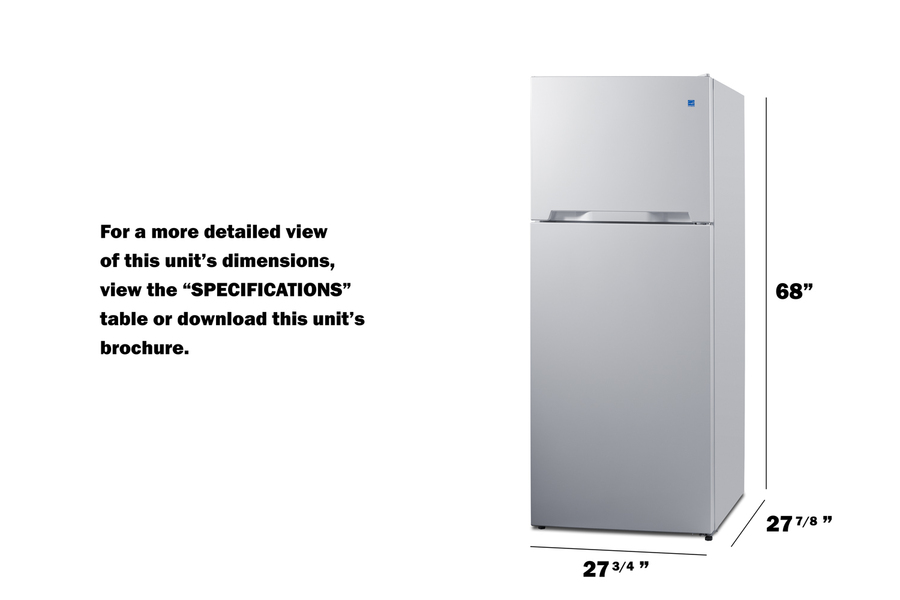 28" Wide Top-Mount Refrigerator-Freezer CTR151W