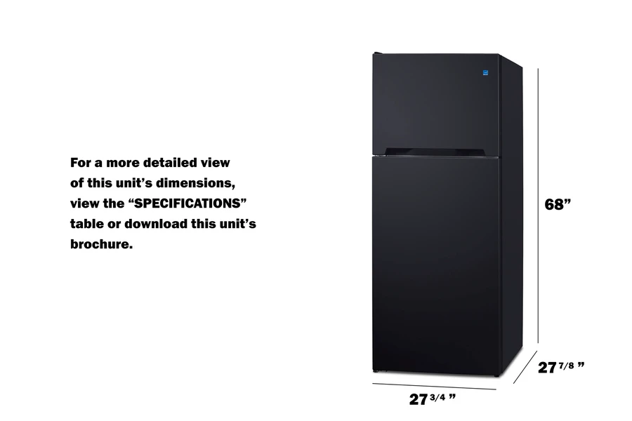 28" Wide Top-Mount Refrigerator-Freezer with Icemaker CTR152BIMLHD