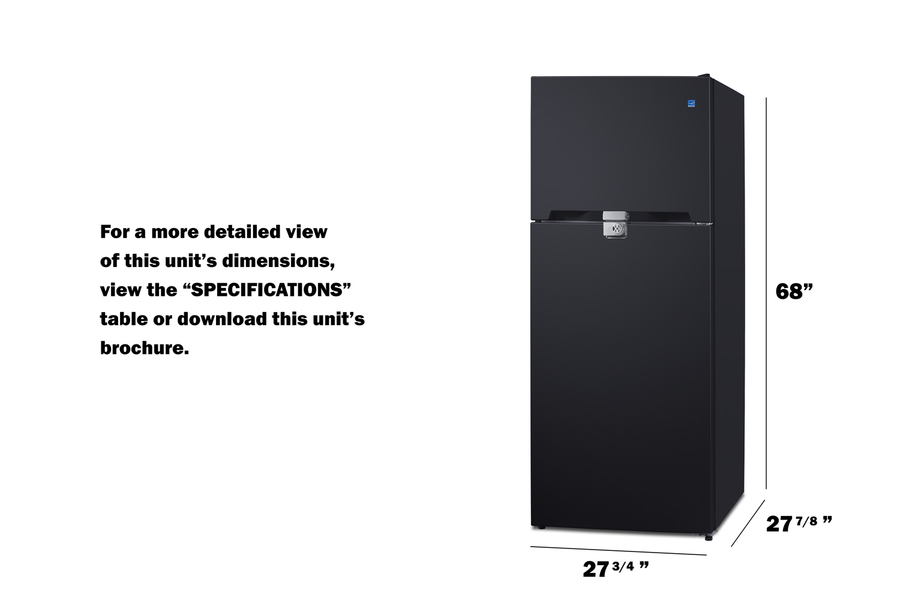 28" Wide Top-Mount Refrigerator-Freezer CTR152BLLF2