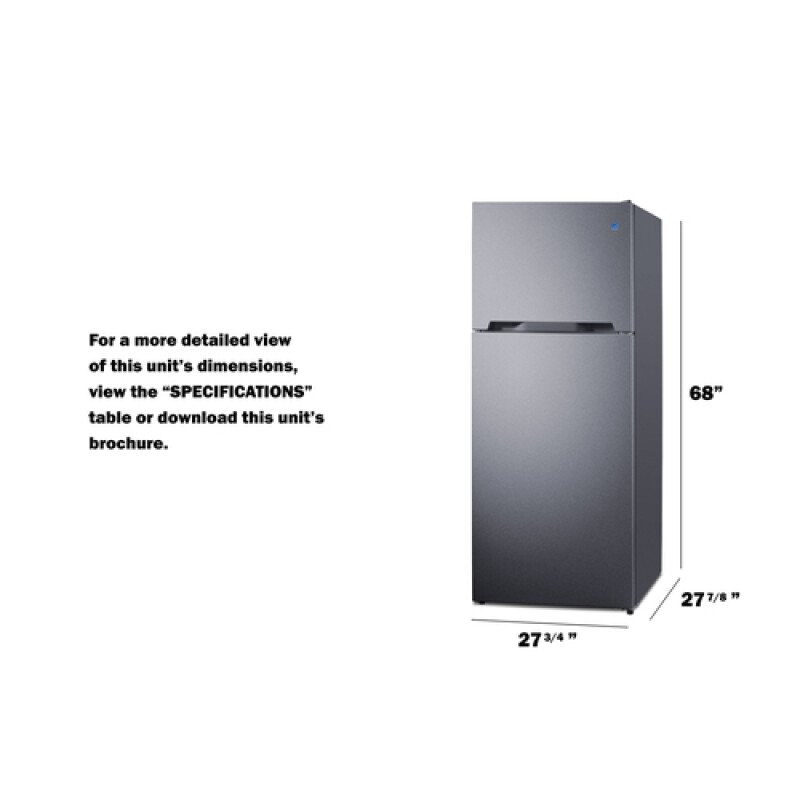 28" Wide Top-Mount Refrigerator-Freezer CTR15SS