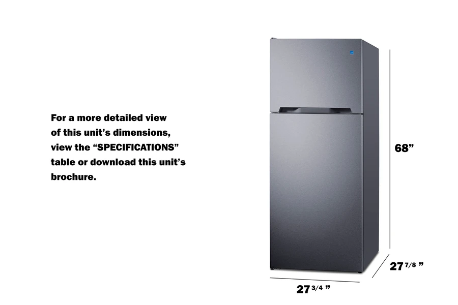 28" Wide Top-Mount Refrigerator-Freezer with Icemaker CTR15SSIMLHD