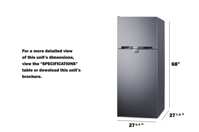 28" Wide Top-Mount Refrigerator-Freezer CTR15SSLLF2LHD