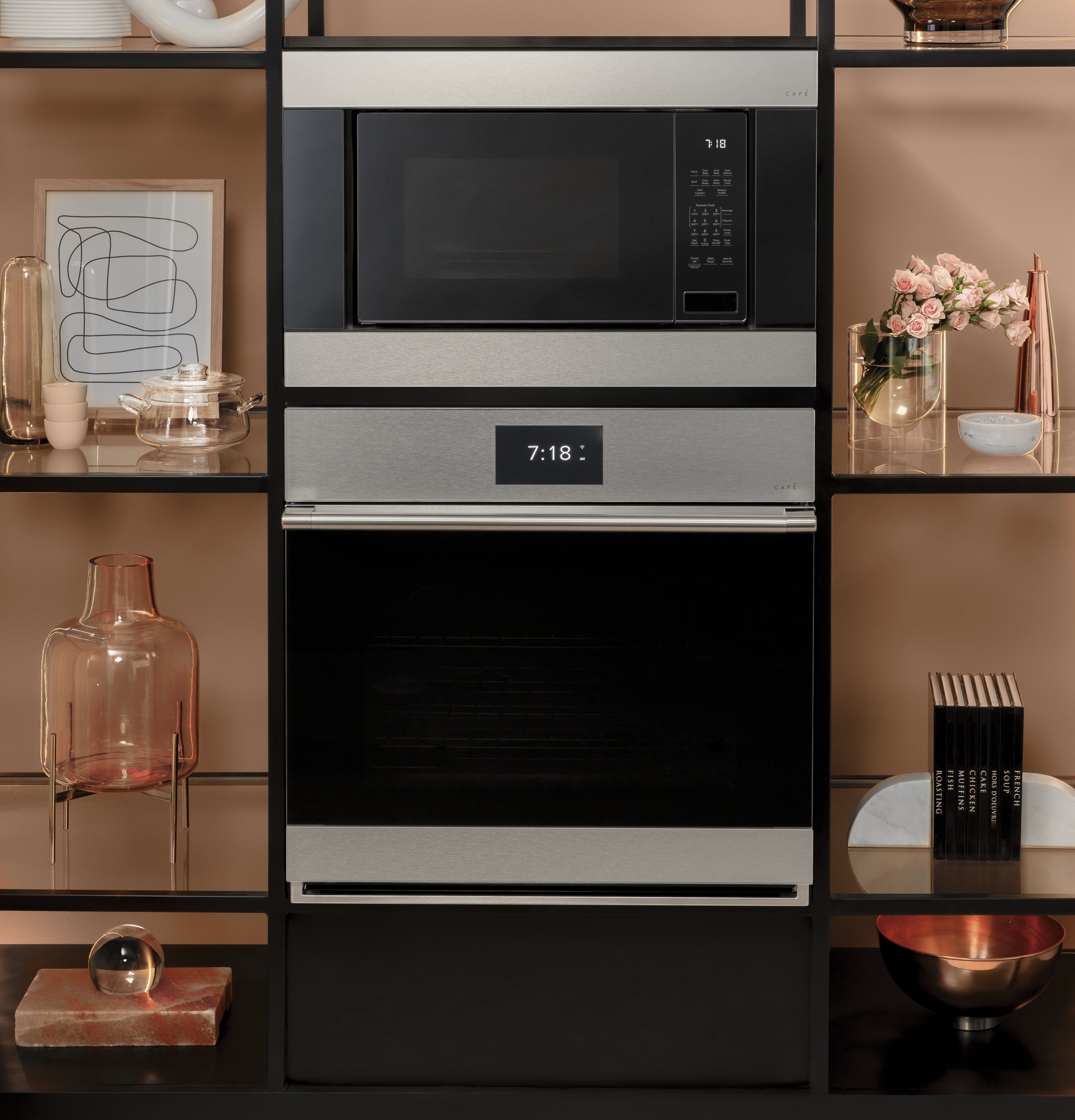 CAFÉ™ 30" Smart Single Wall Oven with Convection in Platinum Glass view 16
