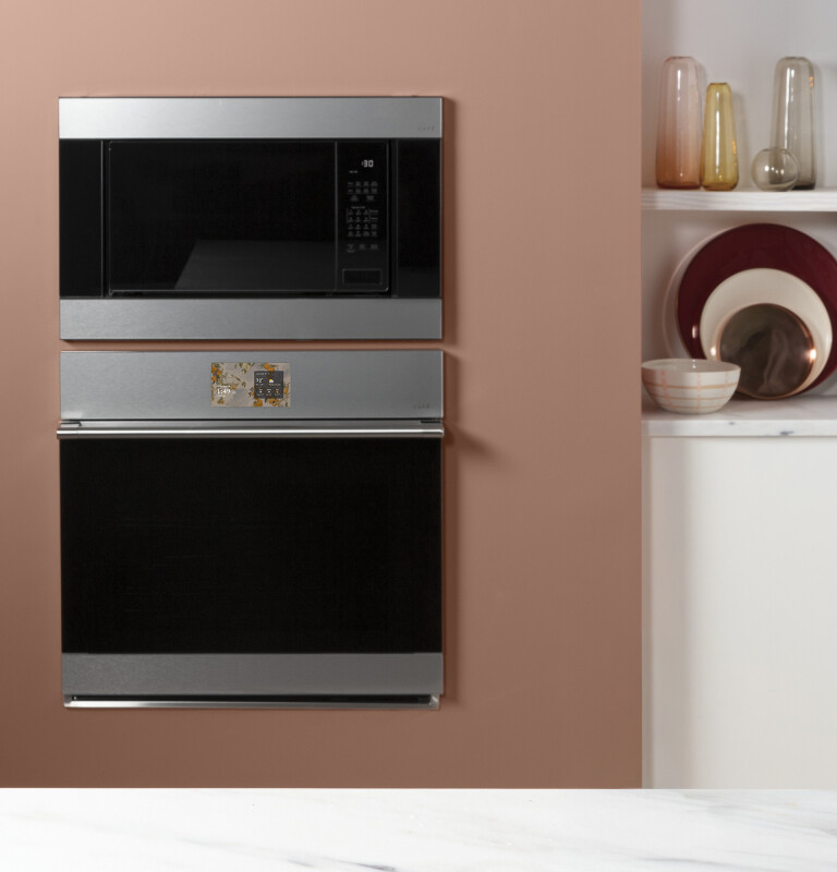 Café 30" Smart Single Wall Oven With Convection In Platinum Glass CTS70DM2ZS5