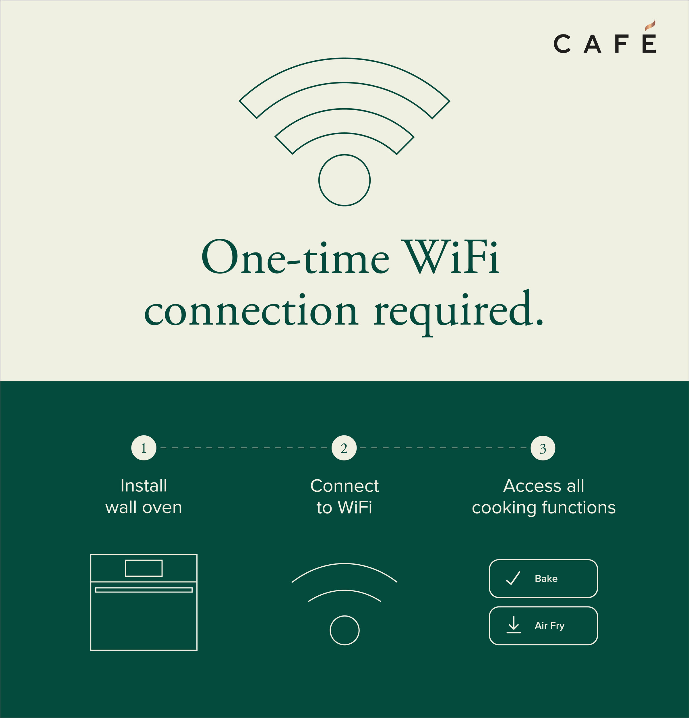 CAFÉ™ 30" Smart Built-In Convection Single Wall Oven in Platinum Glass view 20