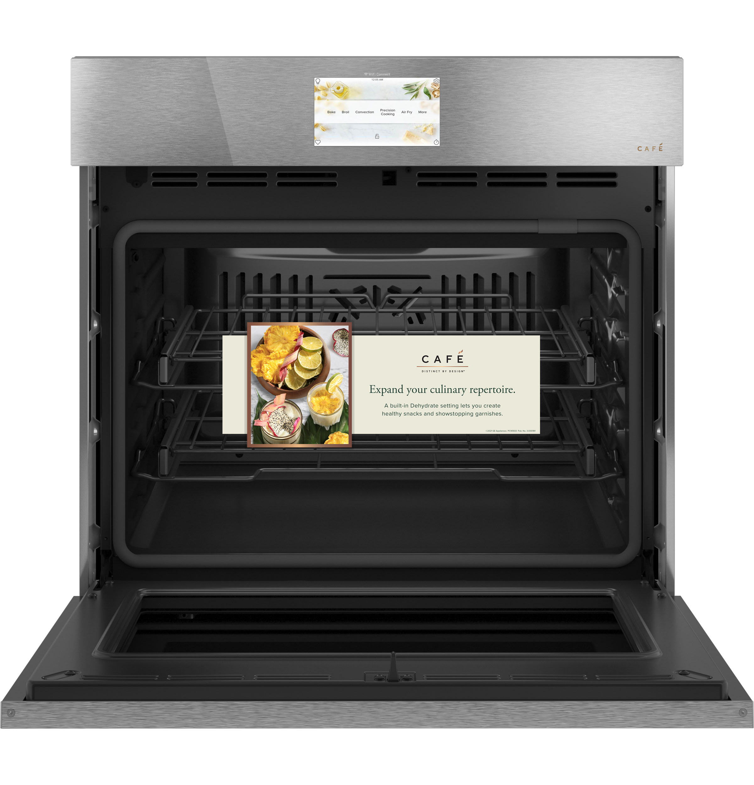 CAFÉ™ 30" Smart Built-In Convection Single Wall Oven in Platinum Glass view 3