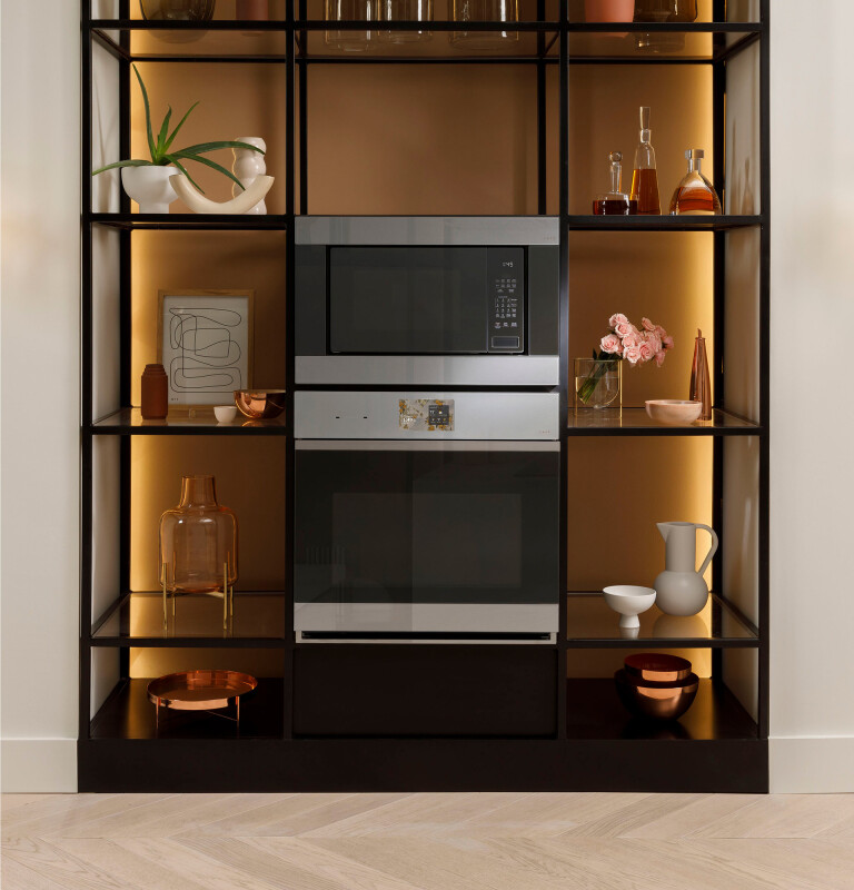 Café 30" Smart Built-in Convection Single Wall Oven In Platinum Glass CTS90DM2ZS5