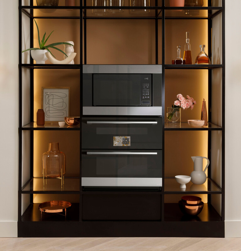 Café 30" Duo Smart Single Wall Oven In Platinum Glass CTS92DM2ZS5