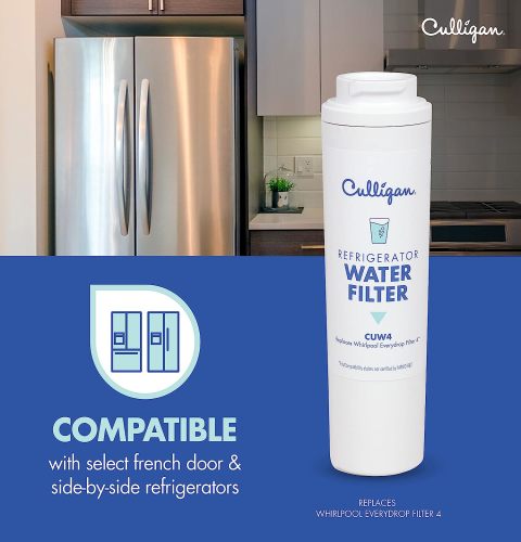 Culligan Replaces Whirlpool (edr4rxd1, Whr4rxd1, Kad4rxd1) Refrigerator Water Filter 4 CUW4, product image 4 of 9