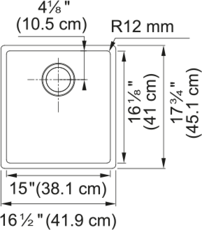 Cube Undermount Sink view 2