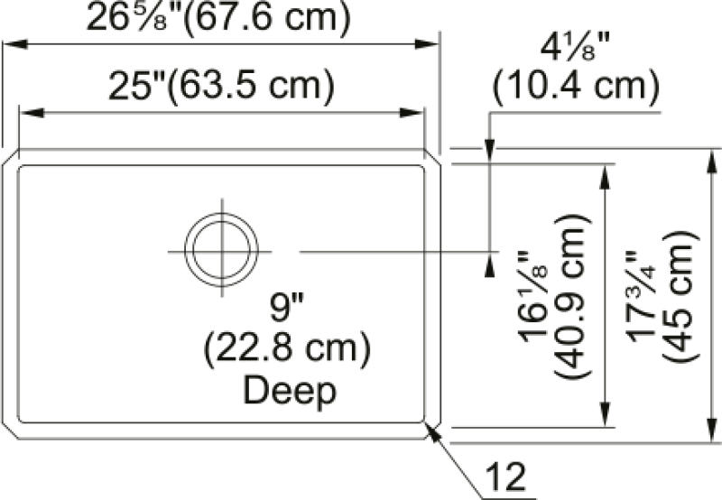 Cube Undermount Sink view 2