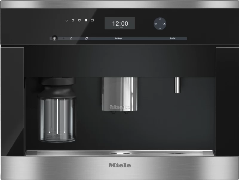 Built-in coffee machine with bean-to cup system and OneTouch CVA6401