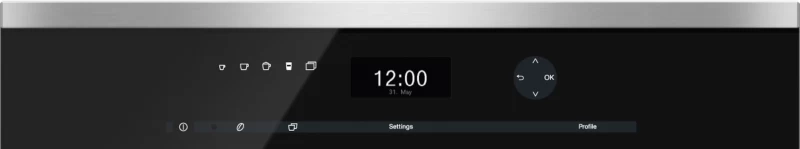 Built-in coffee machine with bean-to cup system and OneTouch CVA6401