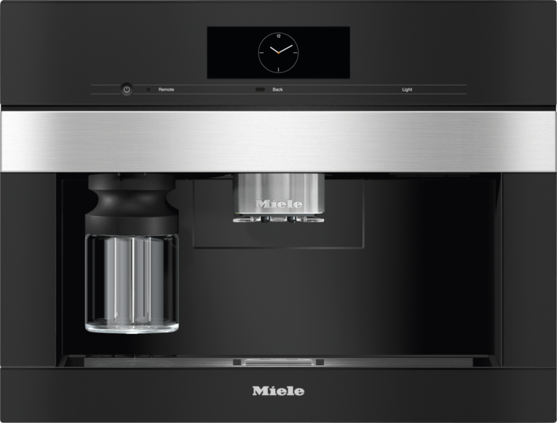 Built‑in coffee machine Perfectly combinable design with CoffeeSelect + AutoDescale for highest demands. CVA7840