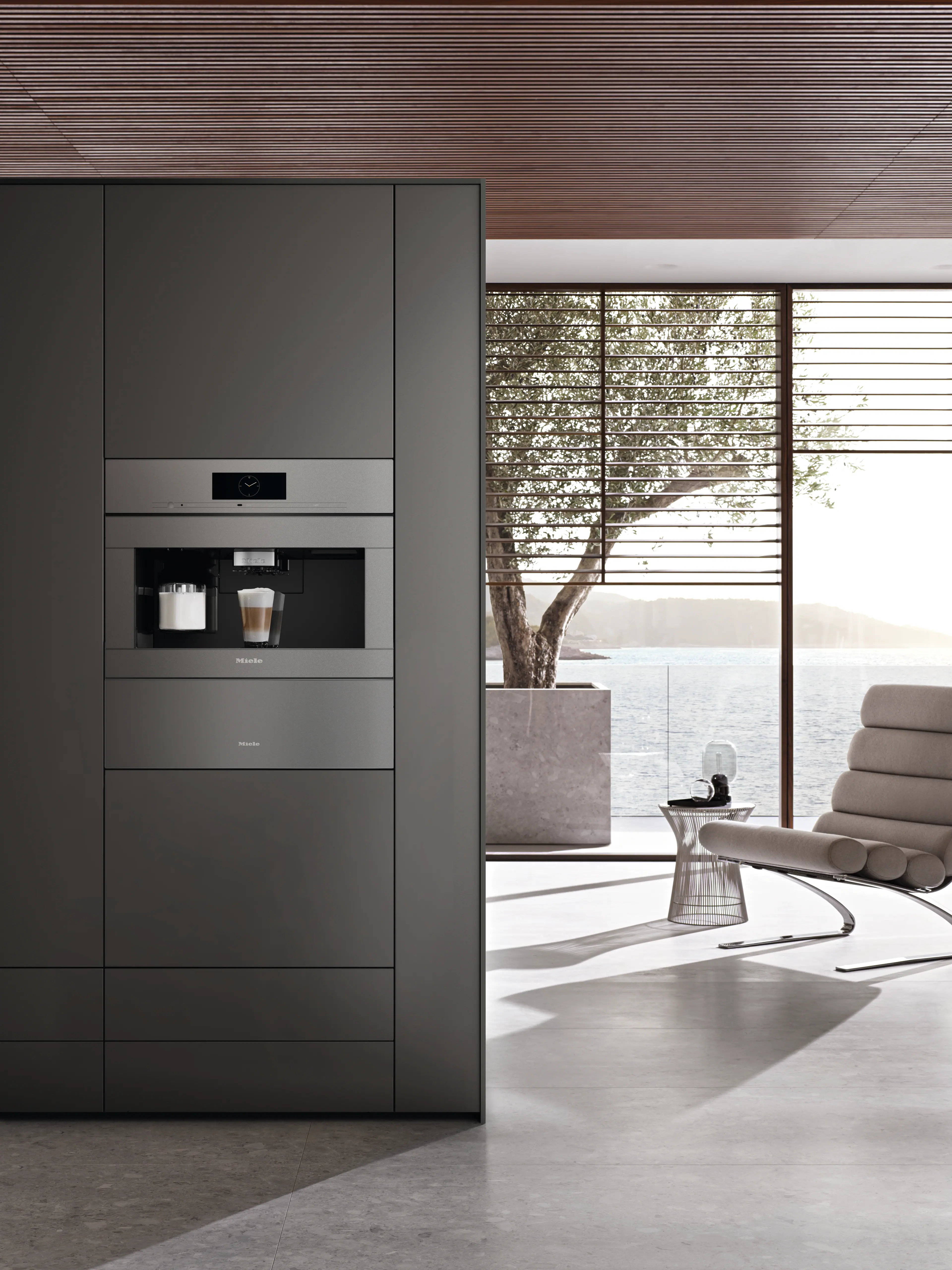 Built-in coffee machine with DirectWater CVA7875GG