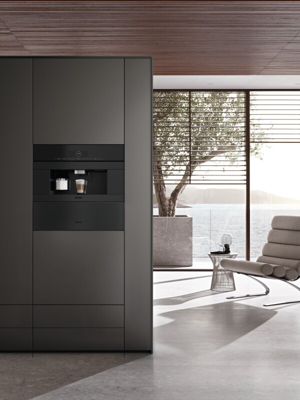 Built-in coffee machine with DirectWater CVA7875OBM