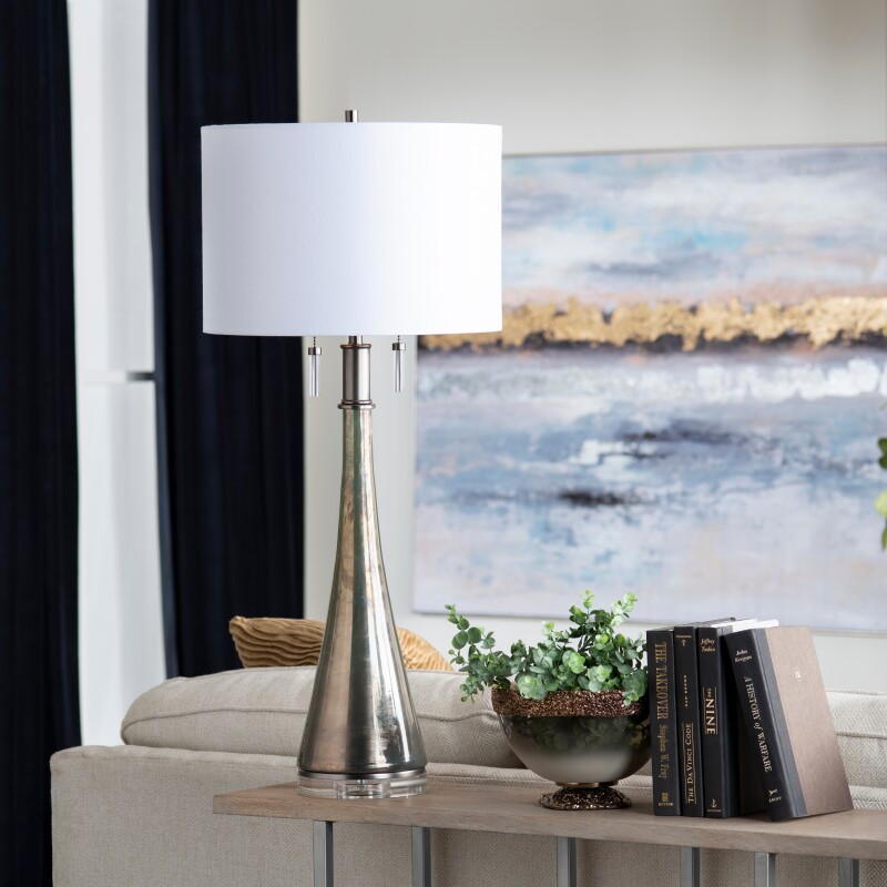 Lira Twin Pull Chain Table Lamp CVABS2107