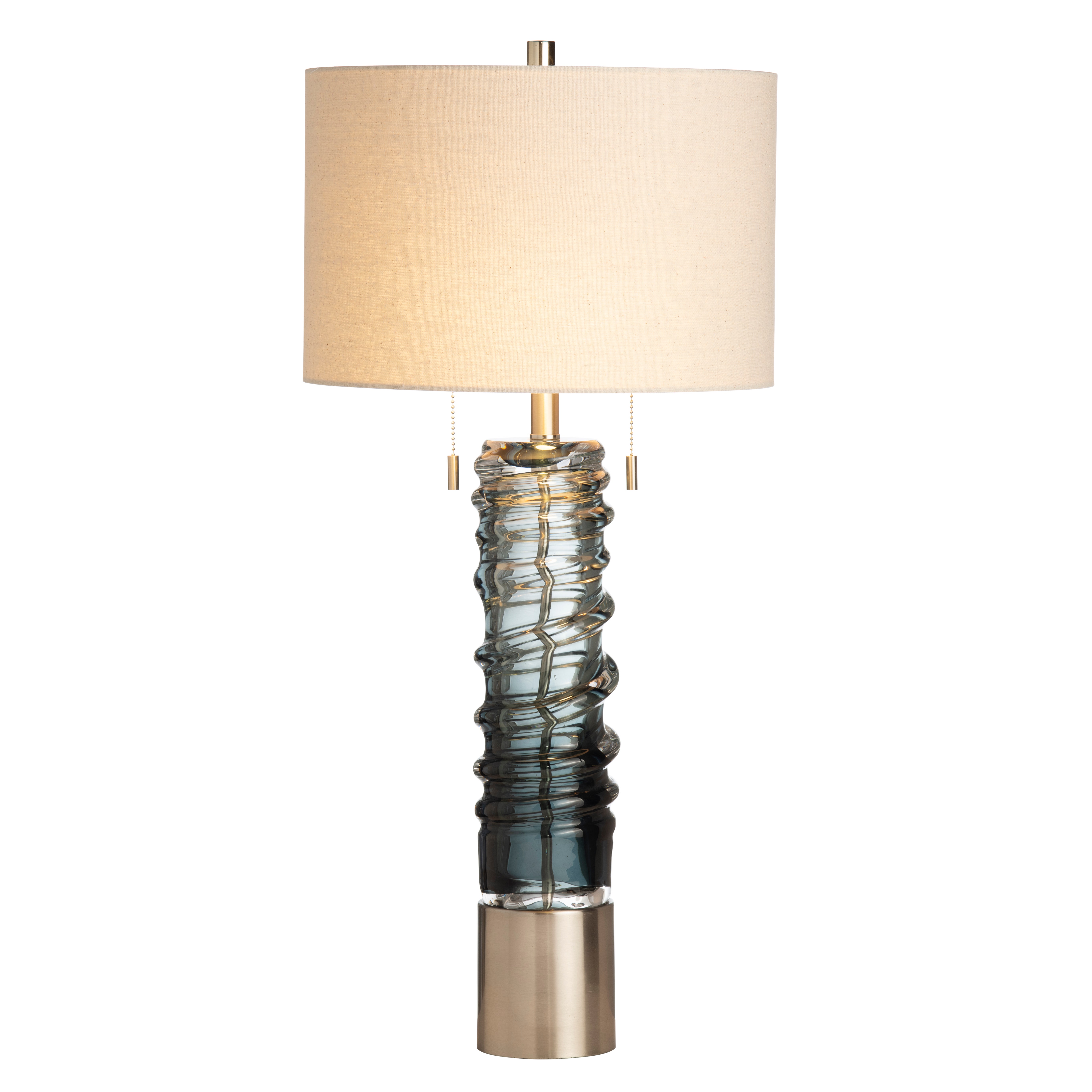 Guildford Swirl Twins Pull Chain Table Lamp CVABS2161