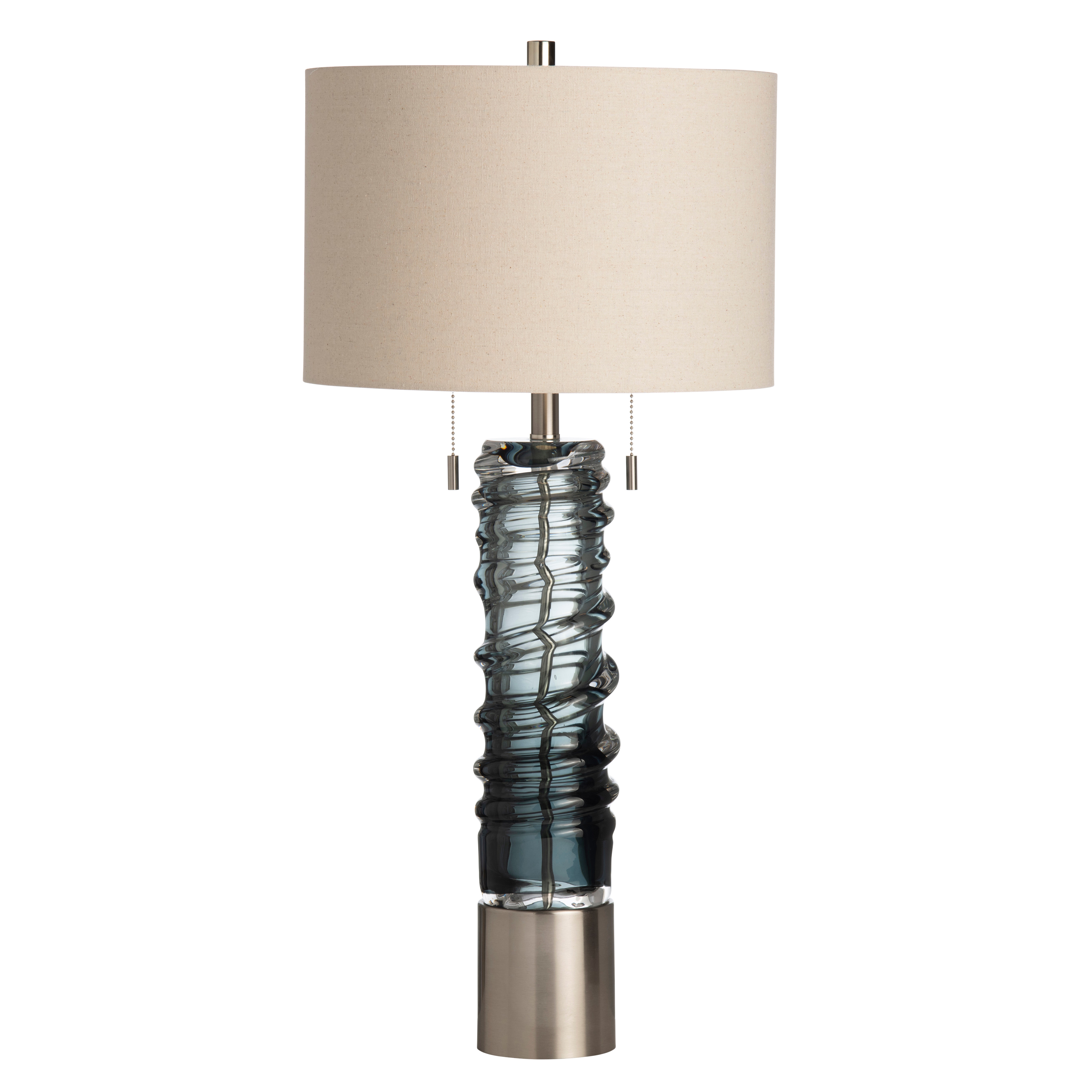 Guildford Swirl Twins Pull Chain Table Lamp CVABS2161