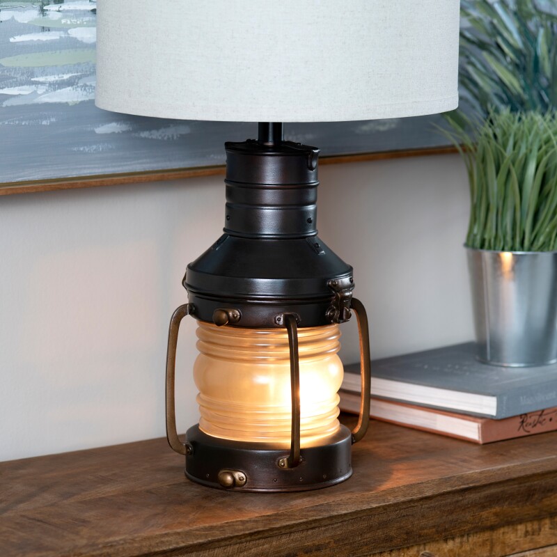 Copper Lantern Table Lamp CVABS964