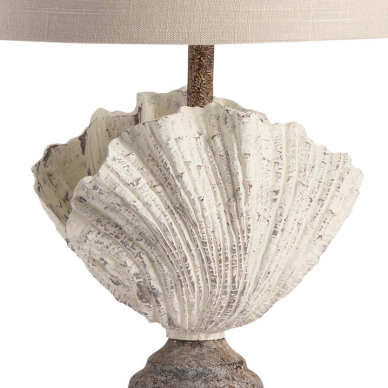 Coastal Shell Finial Table Lamp CVAVP1435