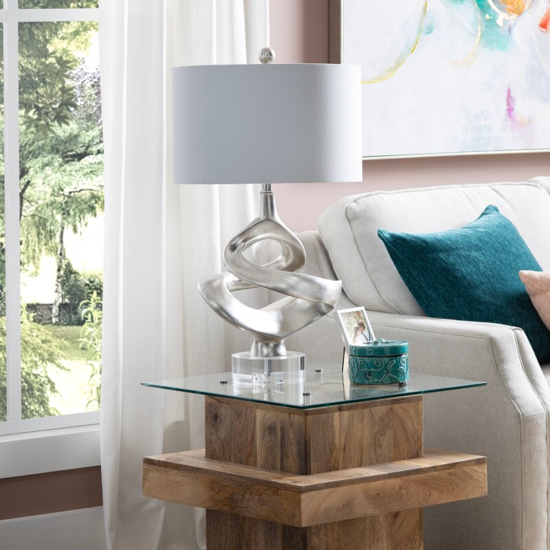 Silver Current Table Lamp CVAVP1959B