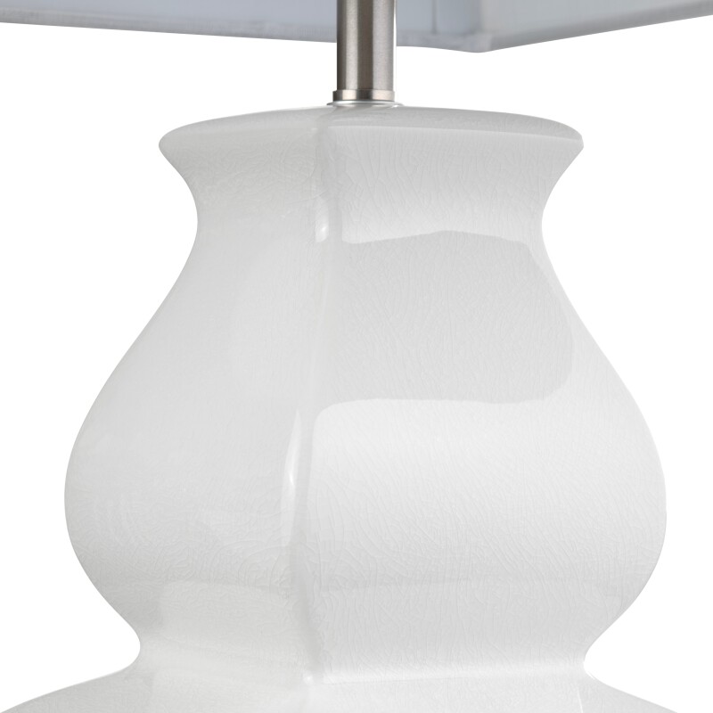 White Serafina Table Lamp CVAZP101A
