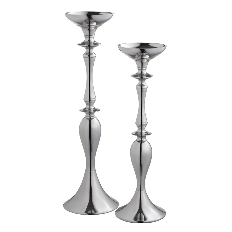 Carson Silver Candleholders CVCHN033