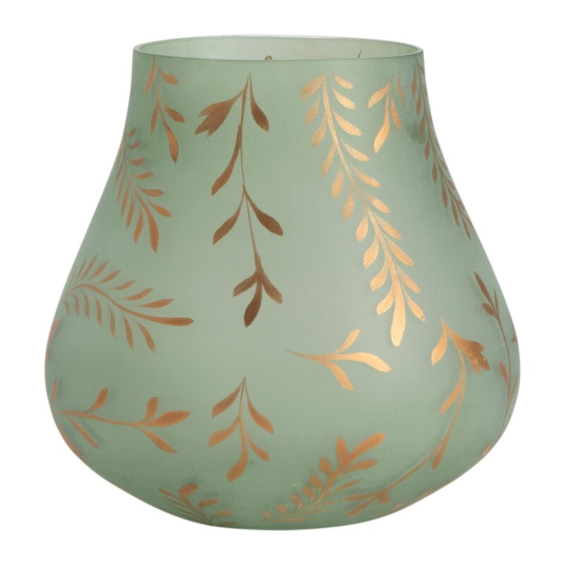 Lila Medium Sage Satin Glass Vase CVCZHN042S